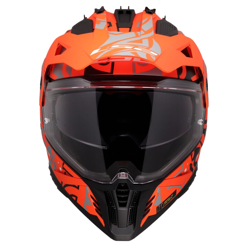 Enduro-Motorradhelm LS2 MX702 Pioneer II Rangi orange