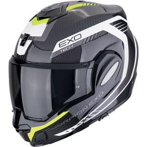 Klappbarer Motorradhelm Scorpion EXO-TECH EVO CARBON COSY schwarz-fluo gelb