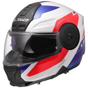 Klapphelm Motorrad LS2 FF902 Scope II Duria weiß-blau-rot