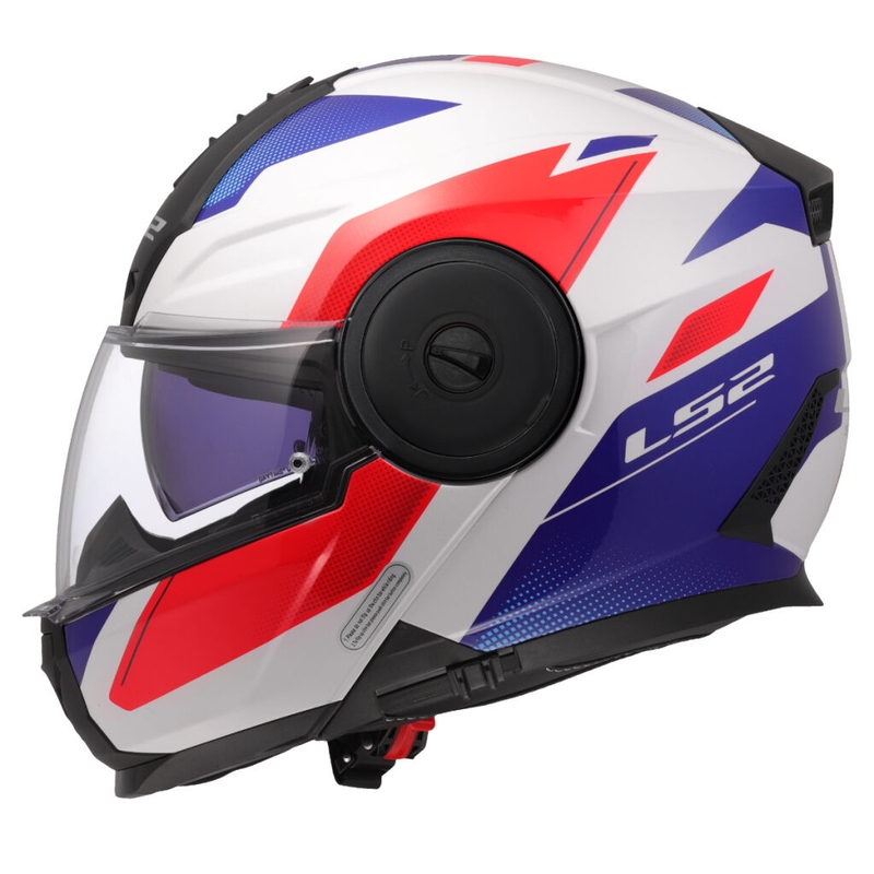 Klapphelm Motorrad LS2 FF902 Scope II Duria weiß-blau-rot