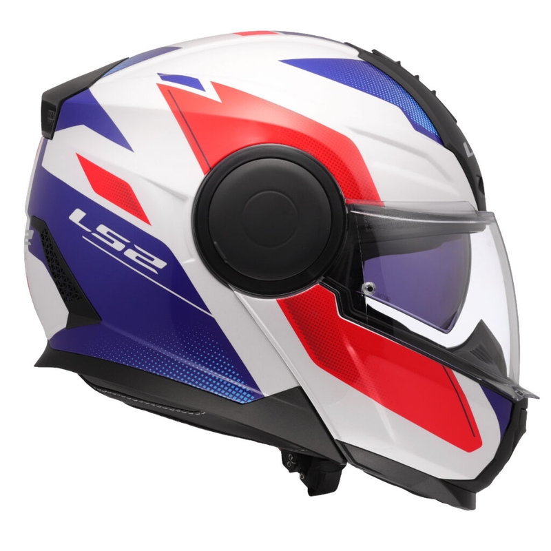 Klapphelm Motorrad LS2 FF902 Scope II Duria weiß-blau-rot