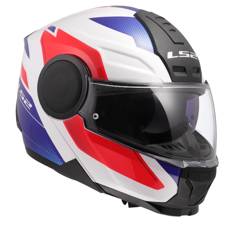 Klapphelm Motorrad LS2 FF902 Scope II Duria weiß-blau-rot