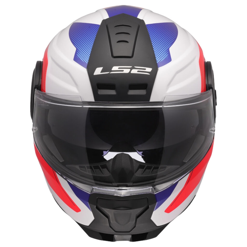 Klapphelm Motorrad LS2 FF902 Scope II Duria weiß-blau-rot