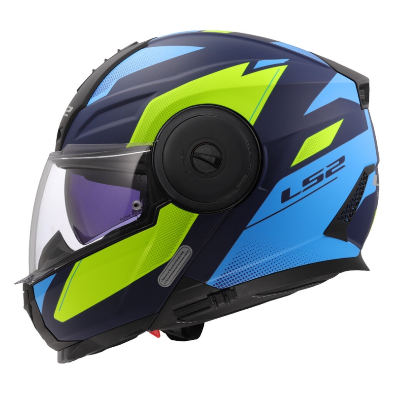 Klapphelm Motorrad LS2 FF902 Scope II Duria blau-fluo gelb