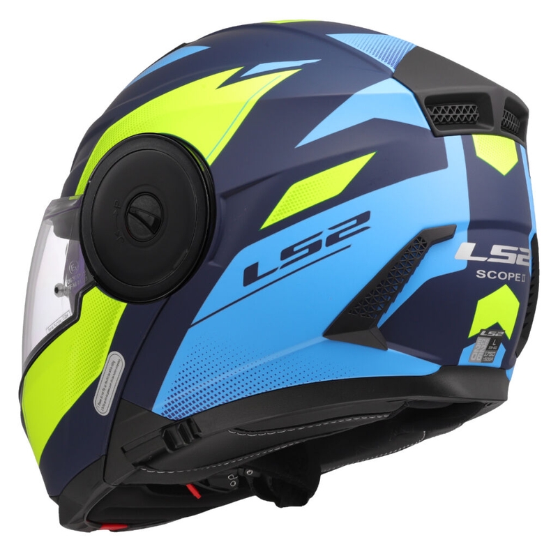 Klapphelm Motorrad LS2 FF902 Scope II Duria blau-fluo gelb