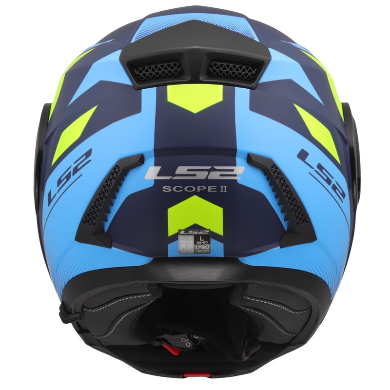 Klapphelm Motorrad LS2 FF902 Scope II Duria blau-fluo gelb