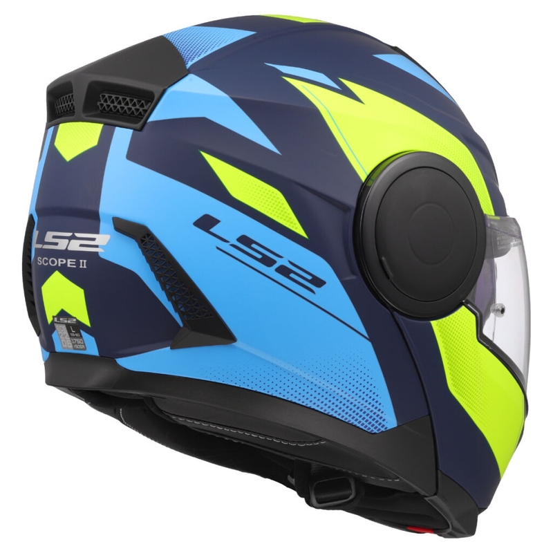 Klapphelm Motorrad LS2 FF902 Scope II Duria blau-fluo gelb