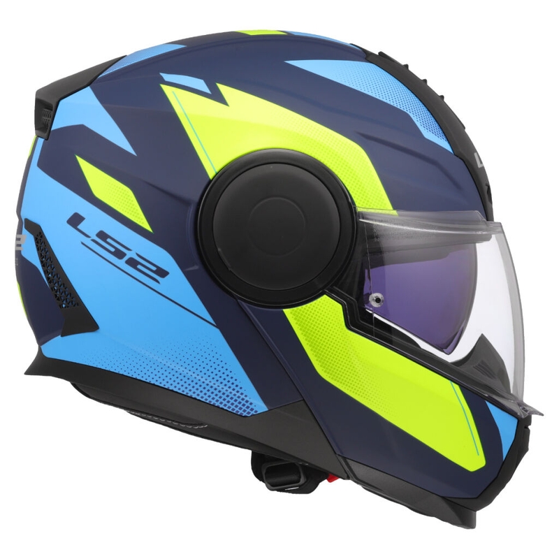 Klapphelm Motorrad LS2 FF902 Scope II Duria blau-fluo gelb