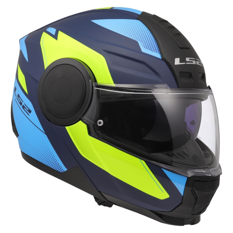 Klapphelm Motorrad LS2 FF902 Scope II Duria blau-fluo gelb