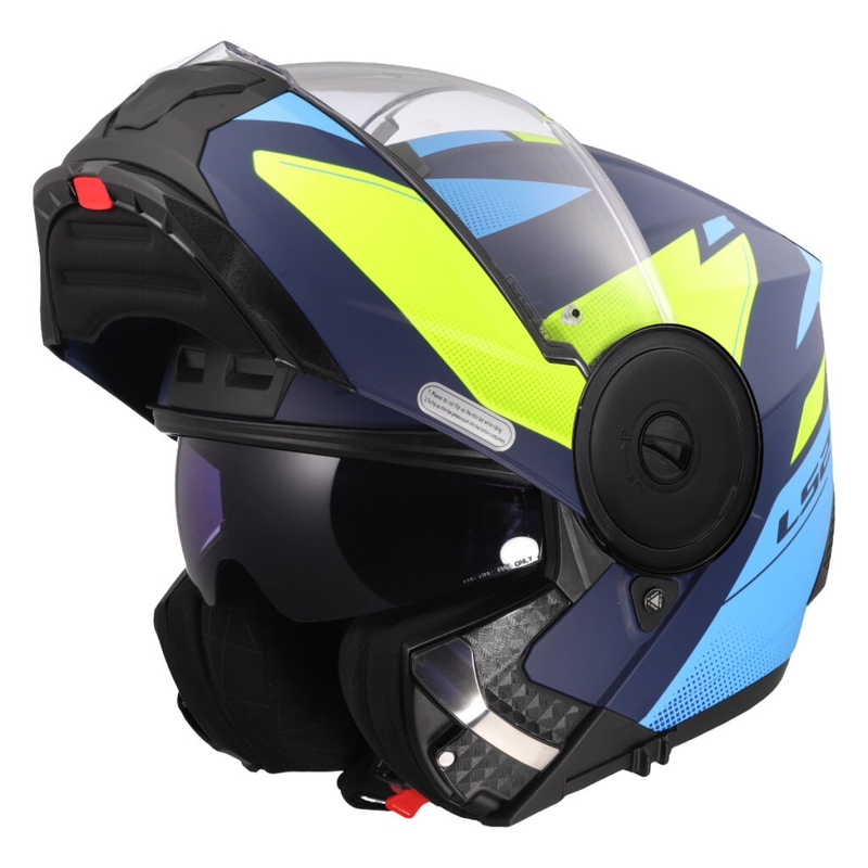 Klapphelm Motorrad LS2 FF902 Scope II Duria blau-fluo gelb