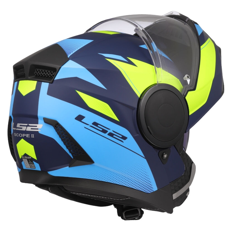 Klapphelm Motorrad LS2 FF902 Scope II Duria blau-fluo gelb