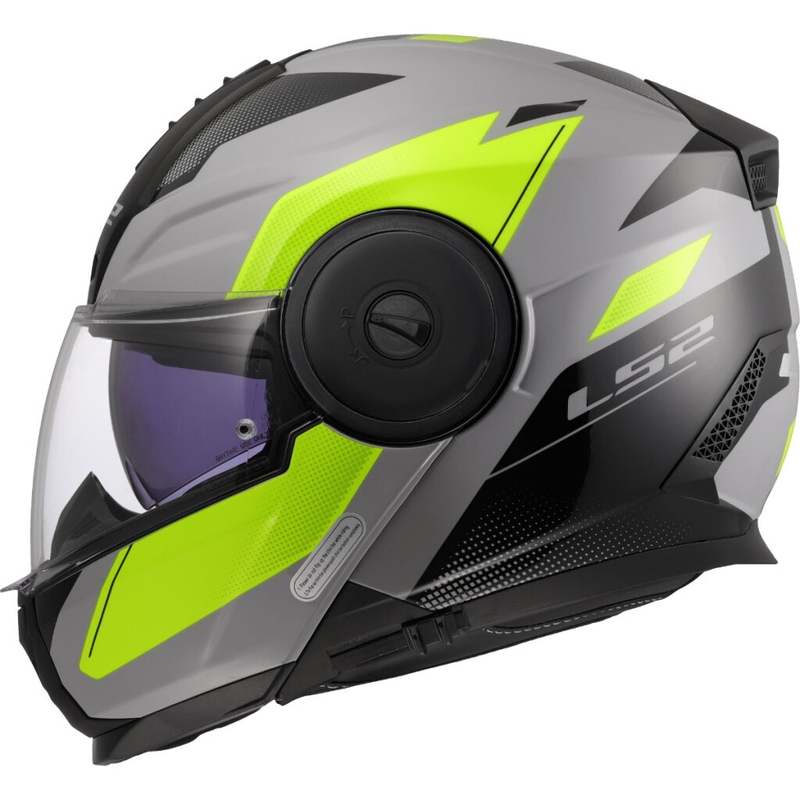 Klapphelm Motorrad LS2 FF902 Scope II Duria grau-fluo gelb