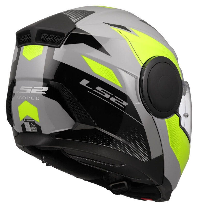 Klapphelm Motorrad LS2 FF902 Scope II Duria grau-fluo gelb