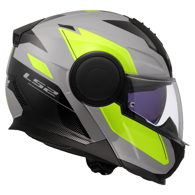 Klapphelm Motorrad LS2 FF902 Scope II Duria grau-fluo gelb