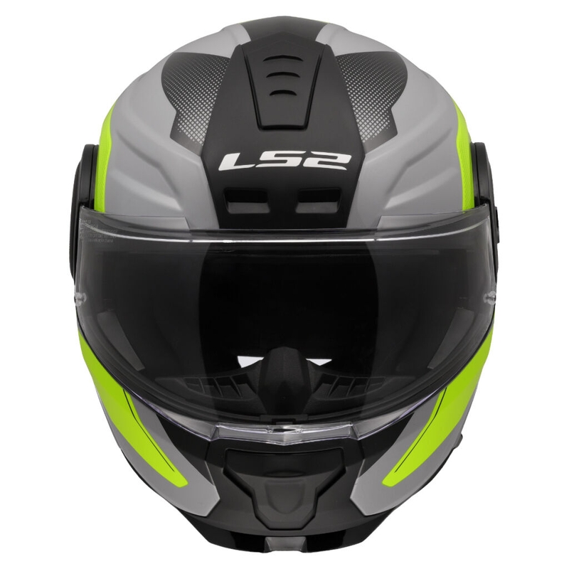 Klapphelm Motorrad LS2 FF902 Scope II Duria grau-fluo gelb