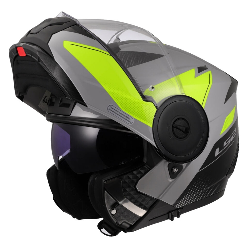 Klapphelm Motorrad LS2 FF902 Scope II Duria grau-fluo gelb