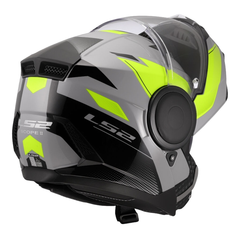 Klapphelm Motorrad LS2 FF902 Scope II Duria grau-fluo gelb