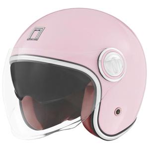 Offener Motorradhelm NOX PREMIUM Heritage pastellrosa