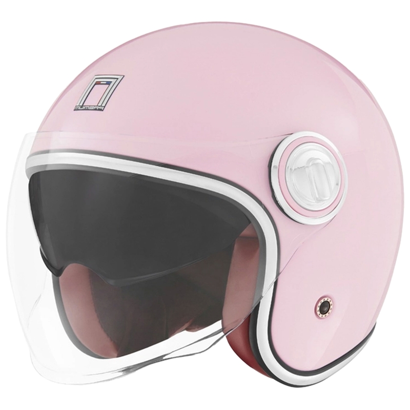 Offener Motorradhelm NOX PREMIUM Heritage pastellrosa