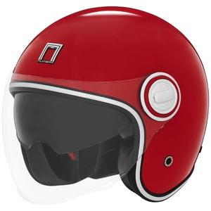 Offener Motorradhelm NOX PREMIUM Heritage rot