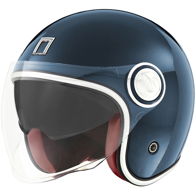 NOX PREMIUM Heritage Offener Motorradhelm Kerosinblau