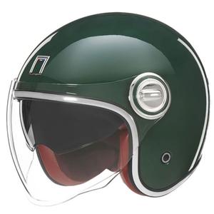 Offener Motorradhelm NOX PREMIUM Heritage grün