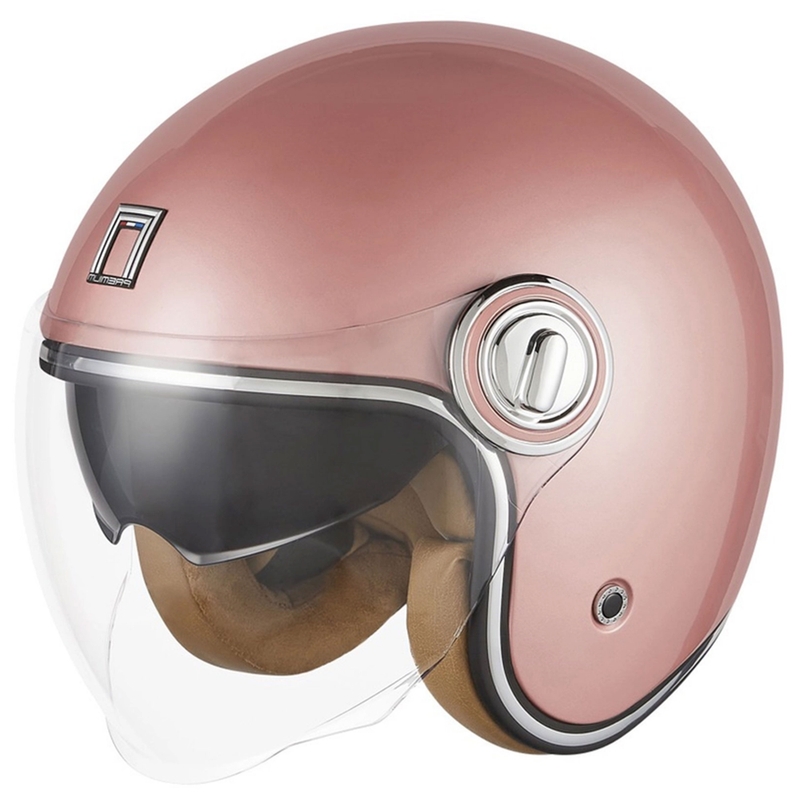 Offener Motorradhelm NOX PREMIUM Heritage Roségold