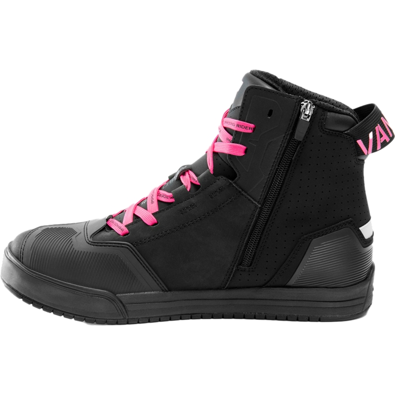 Damen-Motorradstiefel Rebelhorn Vandal II schwarz-pink