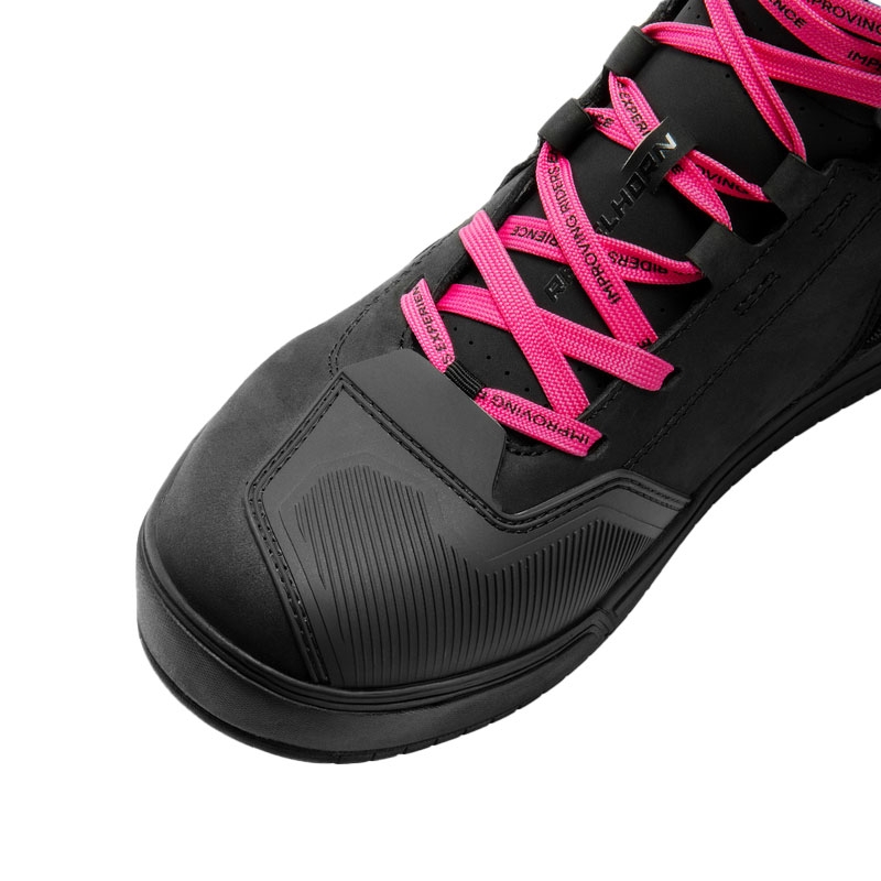 Damen-Motorradstiefel Rebelhorn Vandal II schwarz-pink