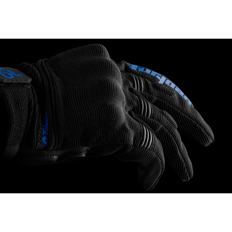 Furygan Jet D3O Evo Motorradhandschuhe schwarz-blau