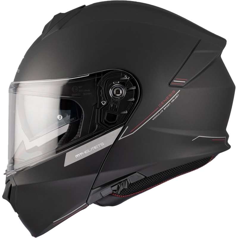 Klappbarer Motorradhelm MT Genesis SV Solid A1 schwarz matt
