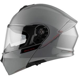 Klappbarer Motorradhelm MT Genesis SV Solid A12 grau glänzend