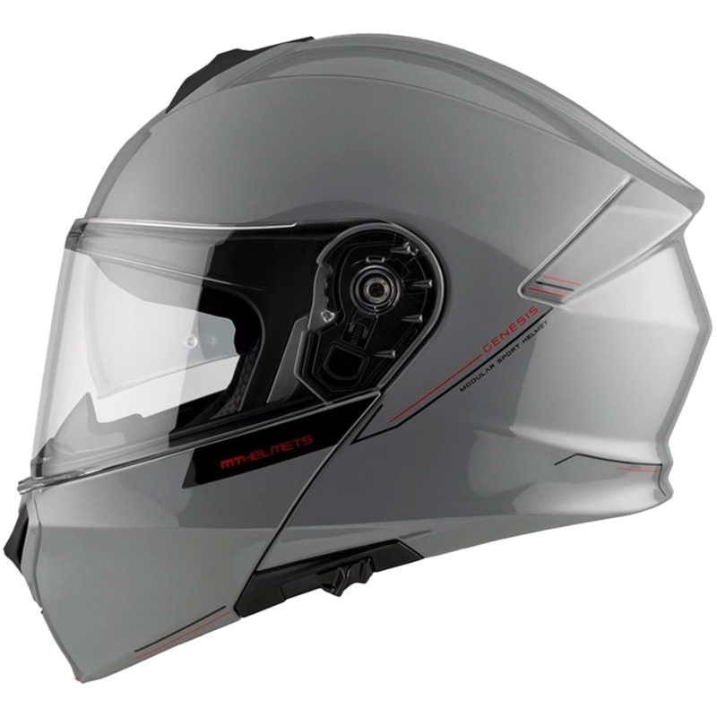 Klappbarer Motorradhelm MT Genesis SV Solid A12 glänzend grau