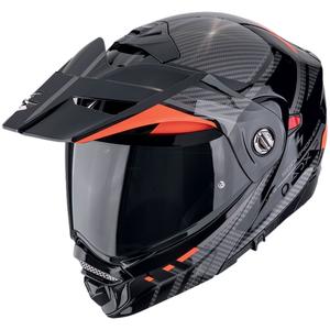 Klappbarer Motorradhelm Scorpion ADX-2 LEWIS schwarz-rot