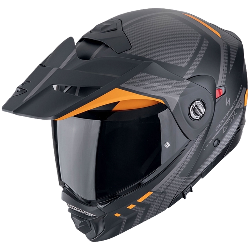 Klappbarer Motorradhelm Scorpion ADX-2 LEWIS mattschwarz-orange