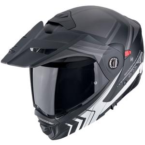 Klappbarer Motorradhelm Scorpion ADX-2 LEWIS mattschwarz-silber
