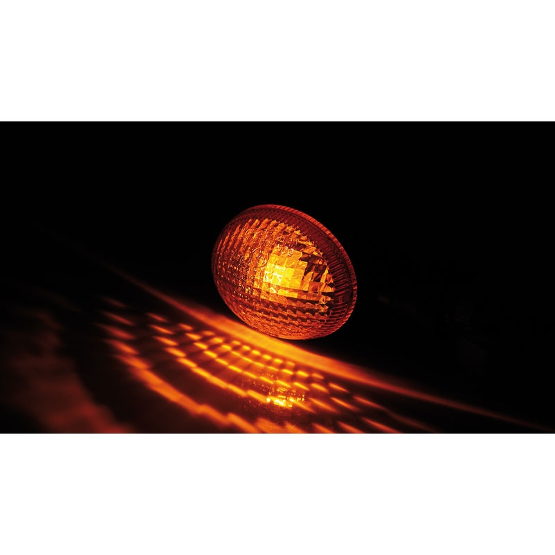 Highsider Smart Mini Motorradblinker schwarz-orange
