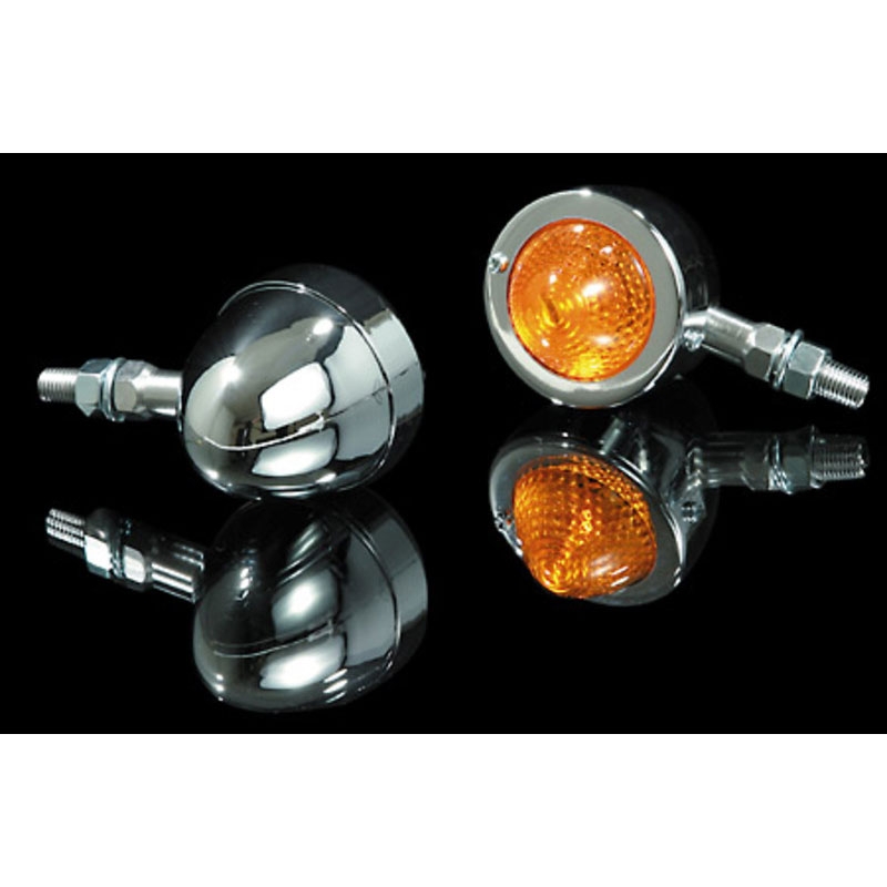 Highsider Smart Bullet Pike Motorradblinker chrom
