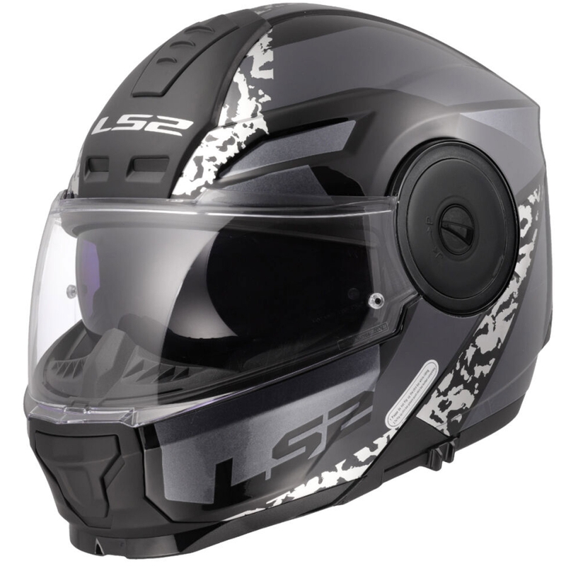 Klapphelm Motorrad LS2 FF902 Scope II Oxyd schwarz-titan