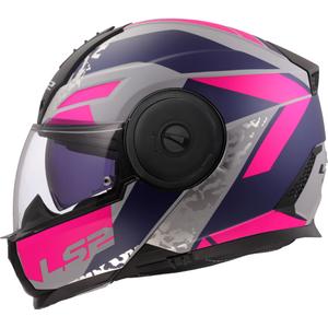 Klapphelm Motorrad LS2 FF902 Scope II Oxyd grau-blau-lila