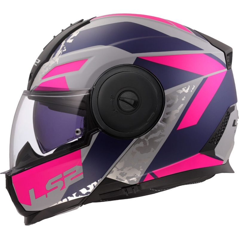 Klapphelm Motorrad LS2 FF902 Scope II Oxyd grau-blau-lila
