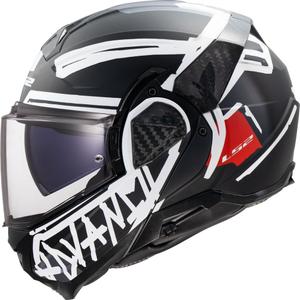 Klapphelm Motorrad LS2 FF910 Advant II Tape schwarz