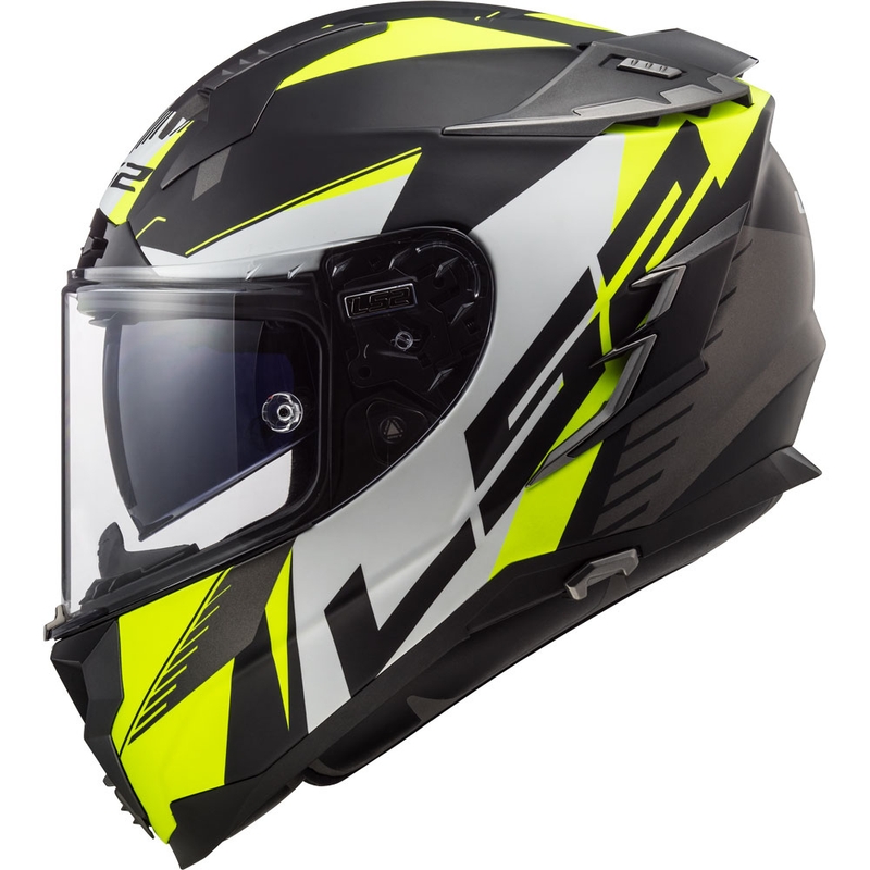 Integral Motorradhelm LS2 FF327 Challenger Squadron schwarz-fluo gelb Ausverkauf