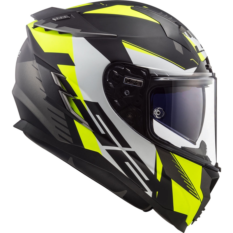 Integral Motorradhelm LS2 FF327 Challenger Squadron schwarz-fluo gelb Ausverkauf