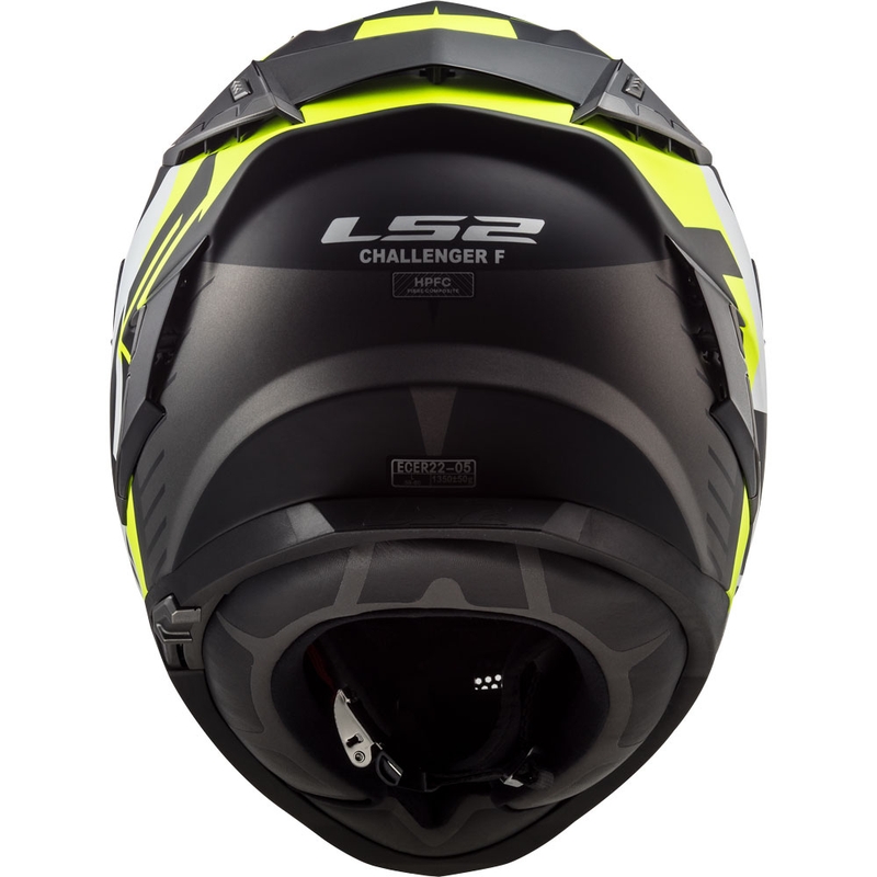 Integral Motorradhelm LS2 FF327 Challenger Squadron schwarz-fluo gelb Ausverkauf