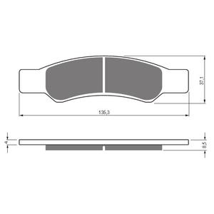 Bremsbeläge GOLDFREN 440 S33 STREET REAR