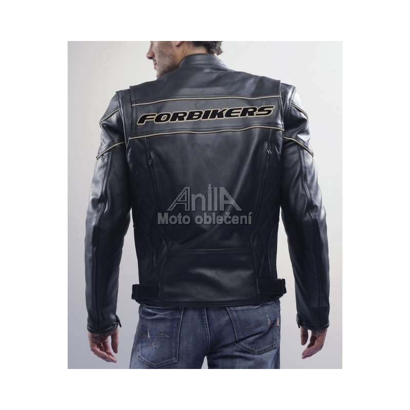Kožená bunda na motorku ForBikers-Rock