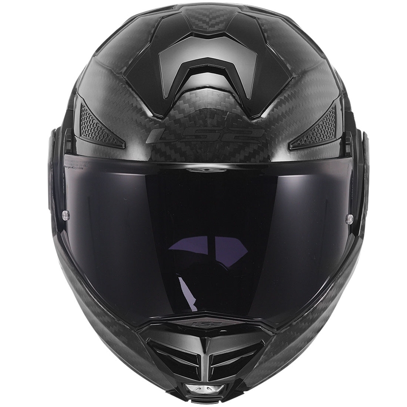 Klapphelm Motorrad LS2 FF901 Advant X Solid Carbon schwarz