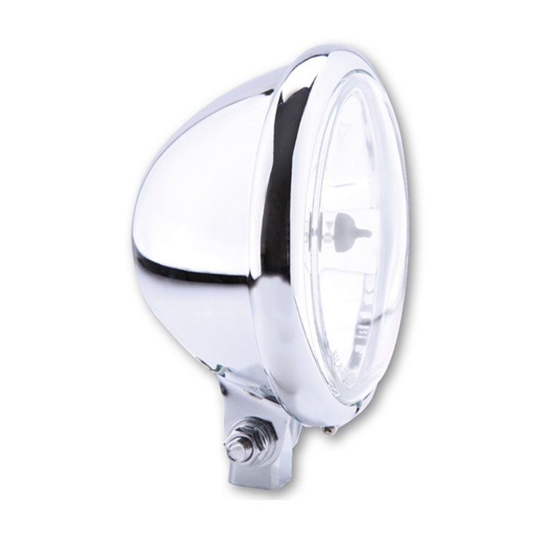 Highsider Smart Bates Style 5 3/4 Zoll Klarglas Chrom Scheinwerfer