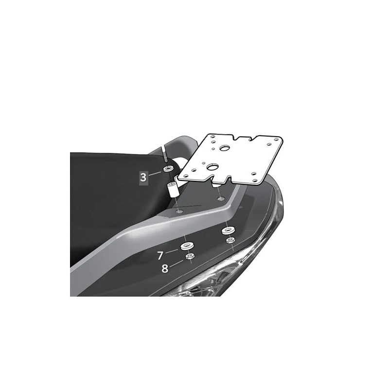 Montagesatz Top Master SHAD für DAELIM S3 125 2010-2023, DAELIM S3 250 2010-2023
